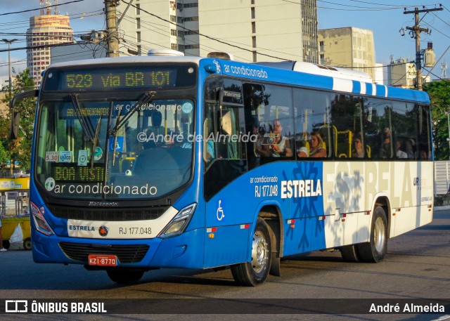 Viação Estrela RJ 177.048 na cidade de Niterói, Rio de Janeiro, Brasil, por André Almeida. ID da foto: 12089153.