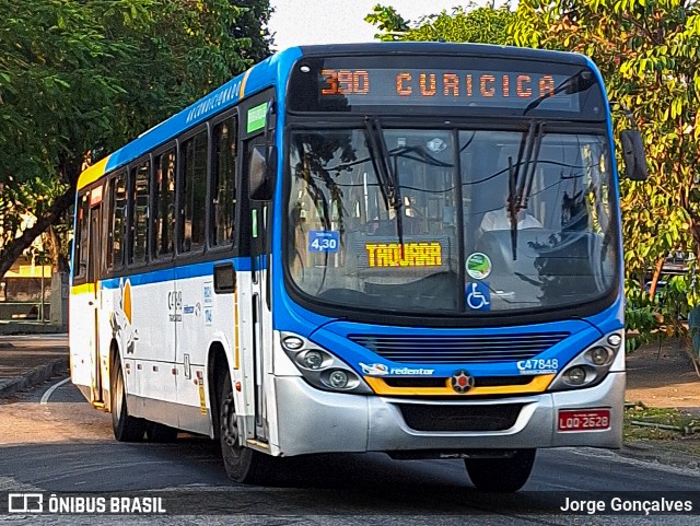 Viação Redentor C47848 na cidade de Rio de Janeiro, Rio de Janeiro, Brasil, por Jorge Gonçalves. ID da foto: 12090874.