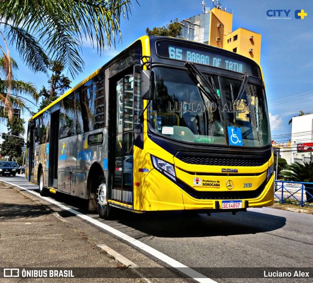 City Transporte Urbano Intermodal Sorocaba 2830 na cidade de Sorocaba, São Paulo, Brasil, por Luciano Alex. ID da foto: 12091261.