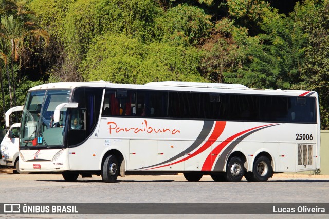 Paraibuna Transportes 25006 na cidade de Leopoldina, Minas Gerais, Brasil, por Lucas Oliveira. ID da foto: 12090320.