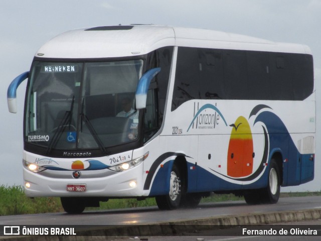 Auto Viação Horizonte 20212054 na cidade de Maracanaú, Ceará, Brasil, por Fernando de Oliveira. ID da foto: 12090764.