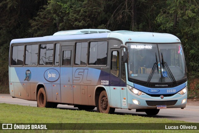 Viação São Luiz 23230 na cidade de Conselheiro Lafaiete, Minas Gerais, Brasil, por Lucas Oliveira. ID da foto: 12090480.