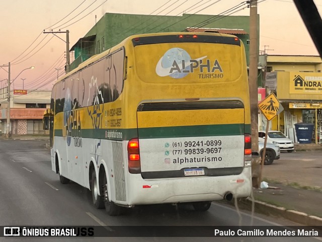Alpha Turismo 5134 na cidade de Recanto das Emas, Distrito Federal, Brasil, por Paulo Camillo Mendes Maria. ID da foto: 12089107.