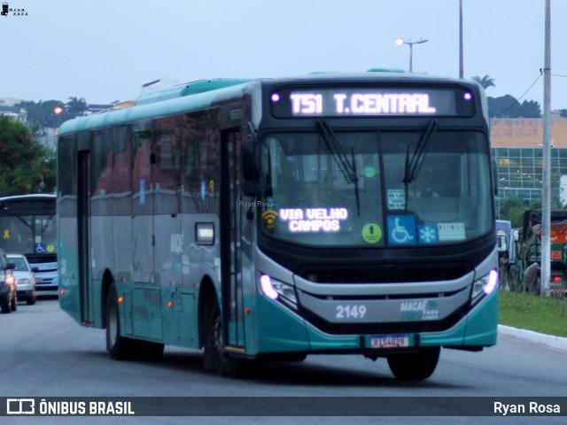 SIT Macaé Transportes 2149 na cidade de Macaé, Rio de Janeiro, Brasil, por Ryan Rosa. ID da foto: 12089082.