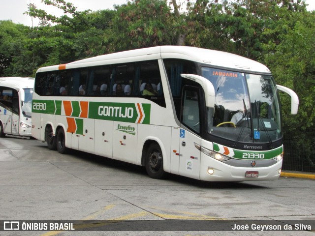 Empresa Gontijo de Transportes 21330 na cidade de São Paulo, São Paulo, Brasil, por José Geyvson da Silva. ID da foto: 12090452.