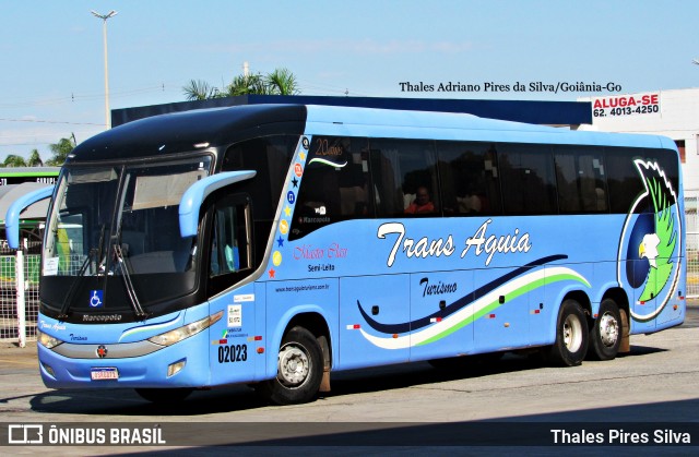 Trans Águia Turismo 02023 na cidade de Goiânia, Goiás, Brasil, por Thales Pires Silva. ID da foto: 12089741.