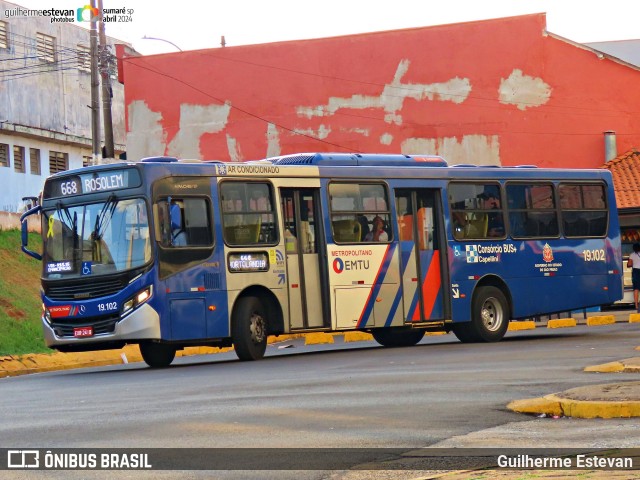 Transportes Capellini 19.102 na cidade de Sumaré, São Paulo, Brasil, por Guilherme Estevan. ID da foto: 12090489.