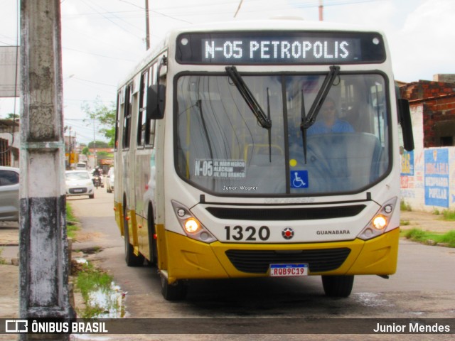 Transportes Guanabara 1320 na cidade de Natal, Rio Grande do Norte, Brasil, por Junior Mendes. ID da foto: 12089957.