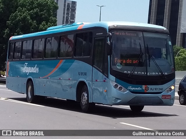 Auto Ônibus Fagundes RJ 101.240 na cidade de Rio de Janeiro, Rio de Janeiro, Brasil, por Guilherme Pereira Costa. ID da foto: 12090941.