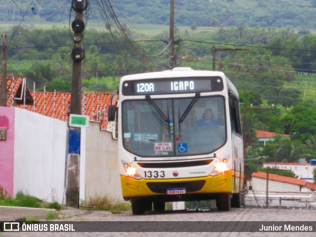 Transportes Guanabara 1333 na cidade de Extremoz, Rio Grande do Norte, Brasil, por Junior Mendes. ID da foto: 12089997.