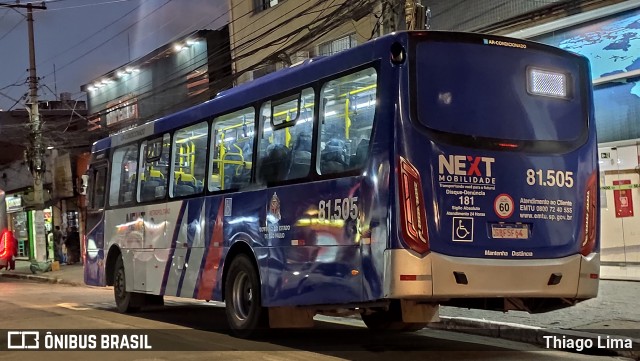 Next Mobilidade - ABC Sistema de Transporte 81.505 na cidade de São Paulo, São Paulo, Brasil, por Thiago Lima. ID da foto: 12089938.