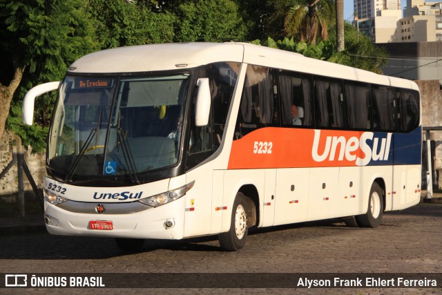 Unesul de Transportes 5232 na cidade de Caxias do Sul, Rio Grande do Sul, Brasil, por Alyson Frank Ehlert Ferreira. ID da foto: 12090691.