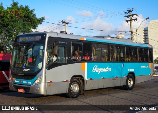 Auto Ônibus Fagundes RJ 101.202 na cidade de Niterói, Rio de Janeiro, Brasil, por André Almeida. ID da foto: 12089161.