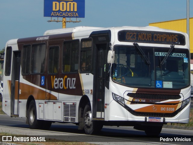 Auto Ônibus Vera Cruz DC 5.038 na cidade de Duque de Caxias, Rio de Janeiro, Brasil, por Pedro Vinicius. ID da foto: 12089293.