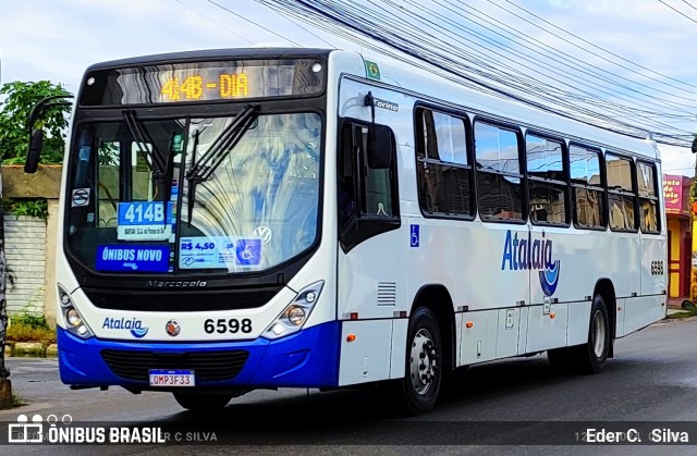 Viação Atalaia Transportes 6598 na cidade de Aracaju, Sergipe, Brasil, por Eder C.  Silva. ID da foto: 12089633.