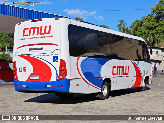 CMW Transportes 1316 na cidade de Bragança Paulista, São Paulo, Brasil, por Guilherme Estevan. ID da foto: 12090535.