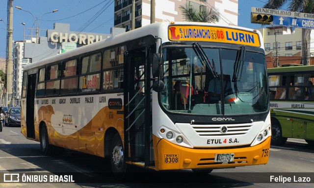ETUL 4 S.A. 756 na cidade de Chorrillos, Lima, Lima Metropolitana, Peru, por Felipe Lazo. ID da foto: 12089122.