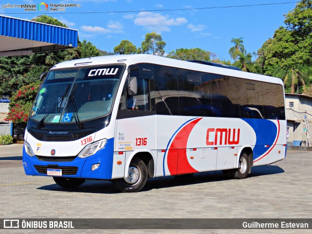 CMW Transportes 1316 na cidade de Bragança Paulista, São Paulo, Brasil, por Guilherme Estevan. ID da foto: 12090527.