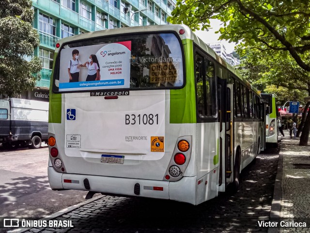 Viação VG B31081 na cidade de Rio de Janeiro, Rio de Janeiro, Brasil, por Victor Carioca. ID da foto: 12091200.