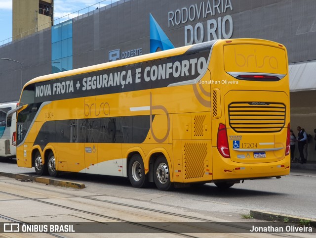 Brisa Ônibus 17204 na cidade de Rio de Janeiro, Rio de Janeiro, Brasil, por Jonathan Oliveira. ID da foto: 12090099.