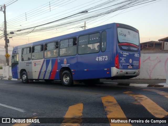 Radial Transporte Coletivo 41.673 na cidade de Arujá, São Paulo, Brasil, por Matheus Ferreira de Campos. ID da foto: 12091293.