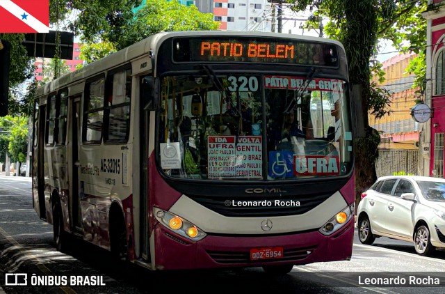 Transurb AE-32015 na cidade de Belém, Pará, Brasil, por Leonardo Rocha. ID da foto: 12090458.