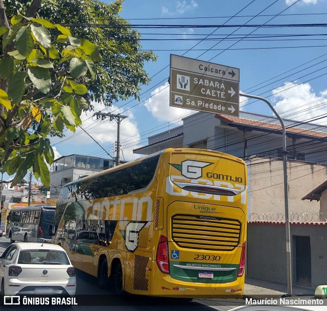 Empresa Gontijo de Transportes 23030 na cidade de Belo Horizonte, Minas Gerais, Brasil, por Maurício Nascimento. ID da foto: 12091327.