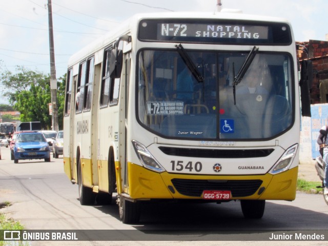 Transportes Guanabara 1540 na cidade de Natal, Rio Grande do Norte, Brasil, por Junior Mendes. ID da foto: 12089966.