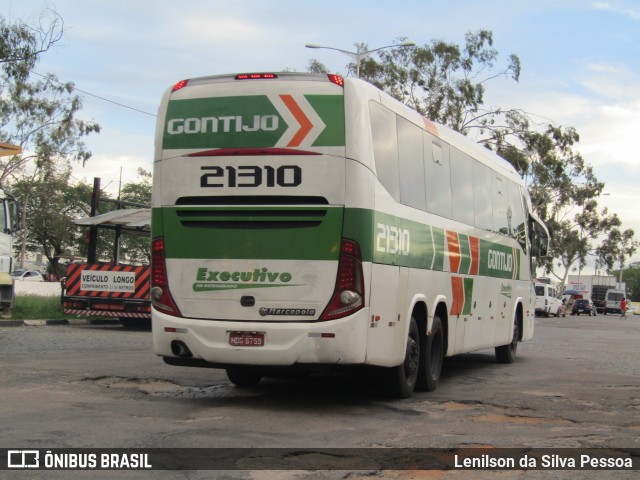 Empresa Gontijo de Transportes 21310 na cidade de Caruaru, Pernambuco, Brasil, por Lenilson da Silva Pessoa. ID da foto: 12093408.