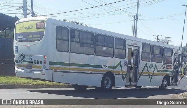 Sudeste Transportes Coletivos 3106 na cidade de Porto Alegre, Rio Grande do Sul, Brasil, por Diego Soares. ID da foto: 12092143.