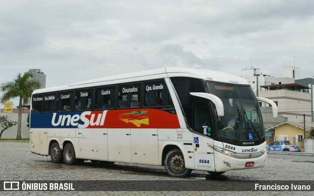 Unesul de Transportes 5544 na cidade de Balneário Camboriú, Santa Catarina, Brasil, por Francisco Ivano. ID da foto: 12093723.