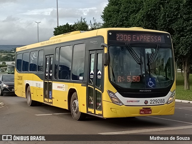 Viação Pioneira 229288 na cidade de Brasília, Distrito Federal, Brasil, por Matheus de Souza. ID da foto: 12094020.