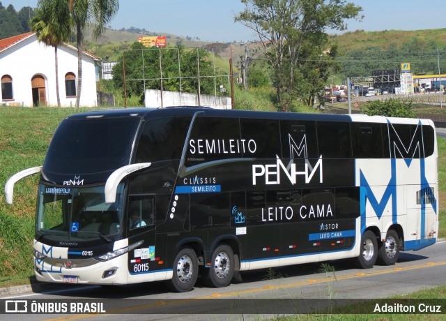 Empresa de Ônibus Nossa Senhora da Penha 60115 na cidade de Aparecida, São Paulo, Brasil, por Adailton Cruz. ID da foto: 12093360.