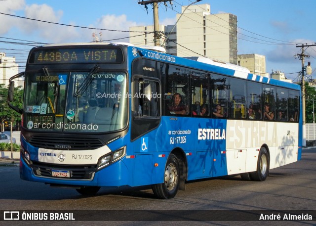 Viação Estrela RJ 177.025 na cidade de Niterói, Rio de Janeiro, Brasil, por André Almeida. ID da foto: 12091413.