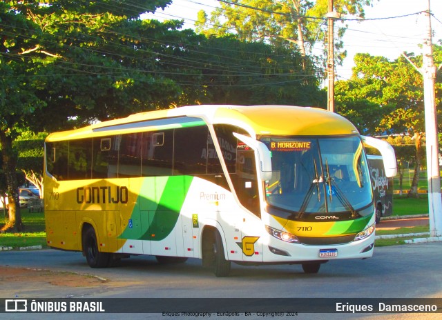 Empresa Gontijo de Transportes 7110 na cidade de Eunápolis, Bahia, Brasil, por Eriques  Damasceno. ID da foto: 12093932.