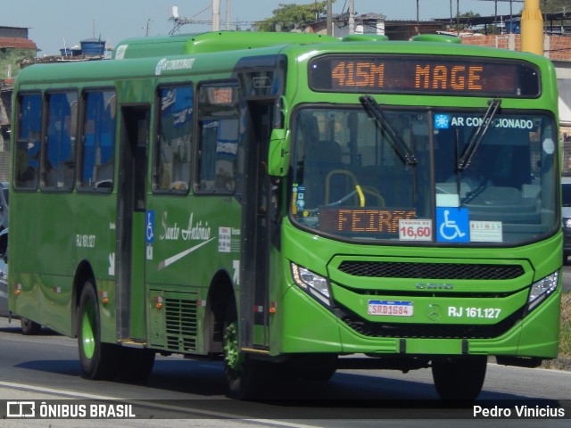 Transportes Santo Antônio RJ 161.127 na cidade de Duque de Caxias, Rio de Janeiro, Brasil, por Pedro Vinicius. ID da foto: 12092863.