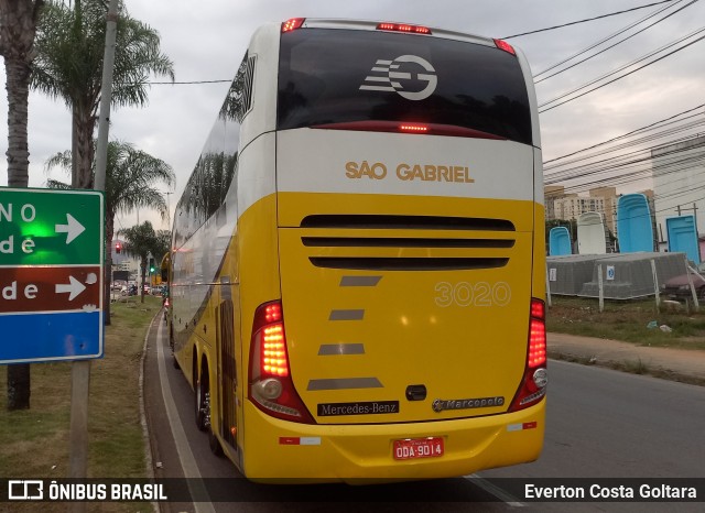 Viação São Gabriel 3020 na cidade de Cariacica, Espírito Santo, Brasil, por Everton Costa Goltara. ID da foto: 12092363.
