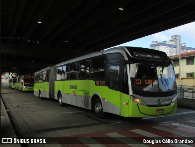 SM Transportes 20544 na cidade de Belo Horizonte, Minas Gerais, Brasil, por Douglas Célio Brandao. ID da foto: 12093249.