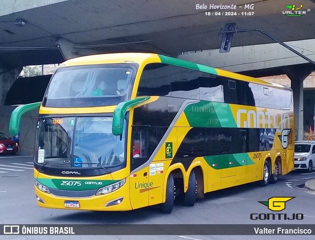 Empresa Gontijo de Transportes 25075 na cidade de Belo Horizonte, Minas Gerais, Brasil, por Valter Francisco. ID da foto: 12091346.