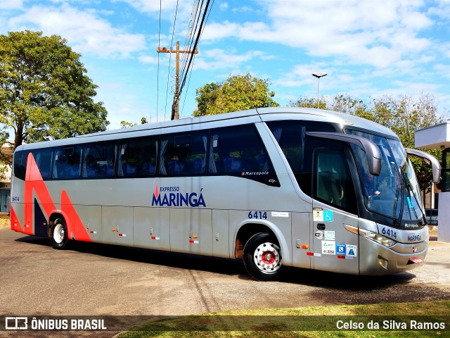 Expresso Maringá 6414 na cidade de Paranavaí, Paraná, Brasil, por Celso da Silva Ramos. ID da foto: 12092630.