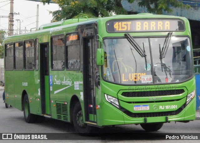 Transportes Santo Antônio RJ 161.001 na cidade de Duque de Caxias, Rio de Janeiro, Brasil, por Pedro Vinicius. ID da foto: 12093135.