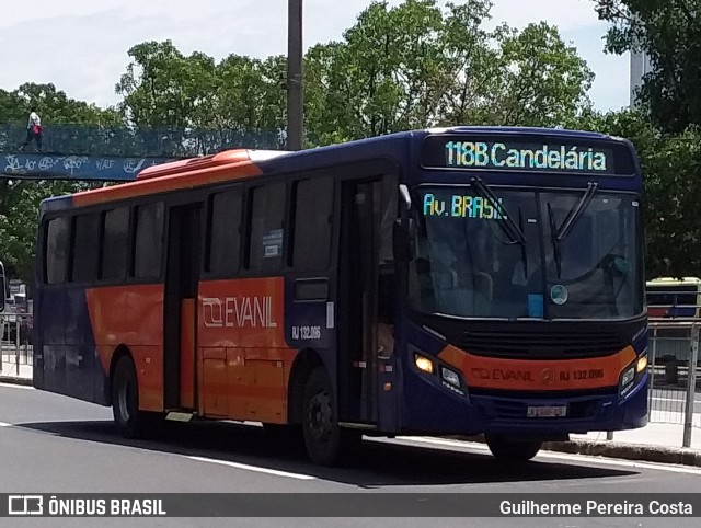 Evanil Transportes e Turismo RJ 132.096 na cidade de Rio de Janeiro, Rio de Janeiro, Brasil, por Guilherme Pereira Costa. ID da foto: 12091752.