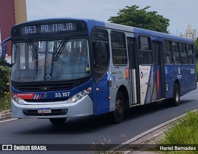 Transportes Capellini 33.107 na cidade de Campinas, São Paulo, Brasil, por Hariel Bernades. ID da foto: 12091451.