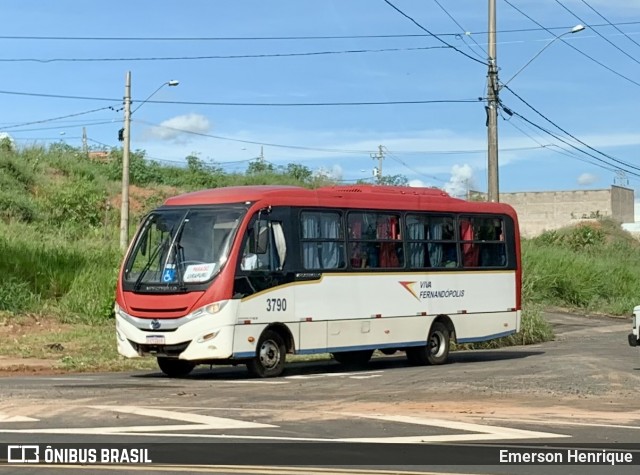 Auto Viação Jauense 3790 na cidade de Fernandópolis, São Paulo, Brasil, por Emerson Henrique. ID da foto: 12092053.