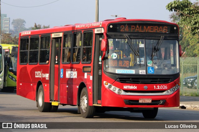 Transportes Peixoto 1.2.026 na cidade de Niterói, Rio de Janeiro, Brasil, por Lucas Oliveira. ID da foto: 12092512.