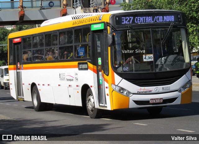 Transportes Paranapuan B10055 na cidade de Rio de Janeiro, Rio de Janeiro, Brasil, por Valter Silva. ID da foto: 12092367.