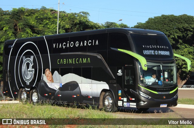 Viação Garcia 87029 na cidade de Maringá, Paraná, Brasil, por Vitor Mello. ID da foto: 12093871.