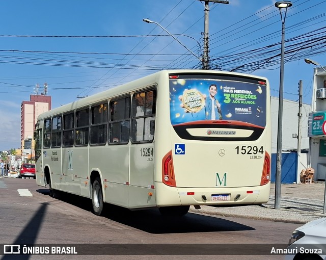 Leblon Transporte de Passageiros 15294 na cidade de Curitiba, Paraná, Brasil, por Amauri Souza. ID da foto: 12092639.