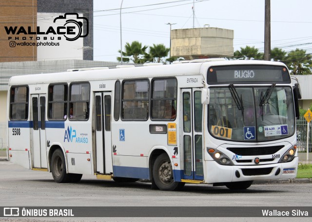 AVP - Auto Viação Paraíso 5508 na cidade de Aracaju, Sergipe, Brasil, por Wallace Silva. ID da foto: 12093193.