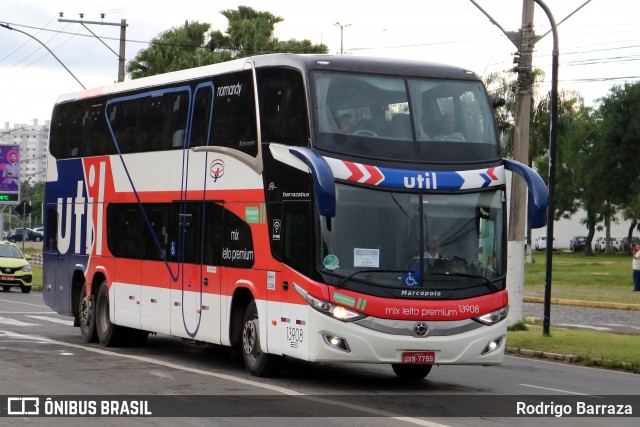 UTIL - União Transporte Interestadual de Luxo 13908 na cidade de Juiz de Fora, Minas Gerais, Brasil, por Rodrigo Barraza. ID da foto: 12092587.